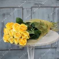 Букет з жовтих троянд (h80)