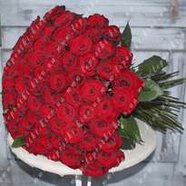 101 червона троянда (h 70см)