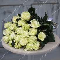 Bouquet of 21 white roses (h 80)
