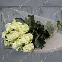 Bouquet of 11 white roses (h 80)