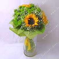 Bouquet of Chrysanthemums and Sunflowers 