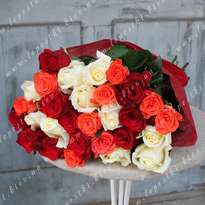 Bouquet of 29 roses, mix