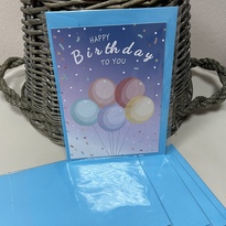 Handmade greeting card "Happy Birthday!" Number 10