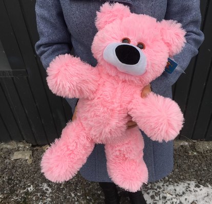 Іграшка ведмідь рожевий, 45см