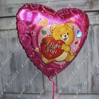 Гелієвий кулька "I love you" з Мишком