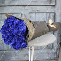35 blue roses (h80)
