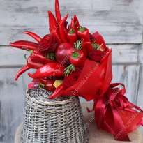 Sweet bouquet with pepper
