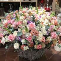 Large basket of flowers "Compliment"