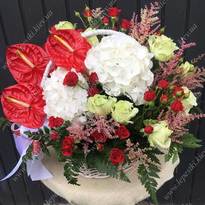 Vip basket "White and Red"