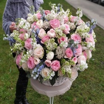 Large basket of flowers "Paradise"