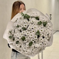 Large bouquet of chrysanthemums