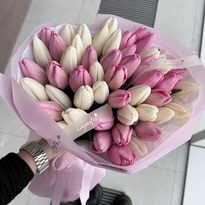 Bouquet of 51 tulips mix