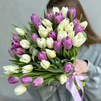 Bouquet of 45 peony tulips