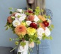 Bouquet mix of dahlias and roses