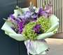 Summer bouquet with gladioli