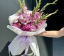 Bouquet with dahlias and gladioli
