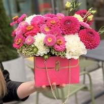 Flower bag in red