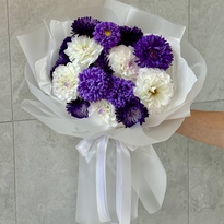 Bouquet with dahlias and asters